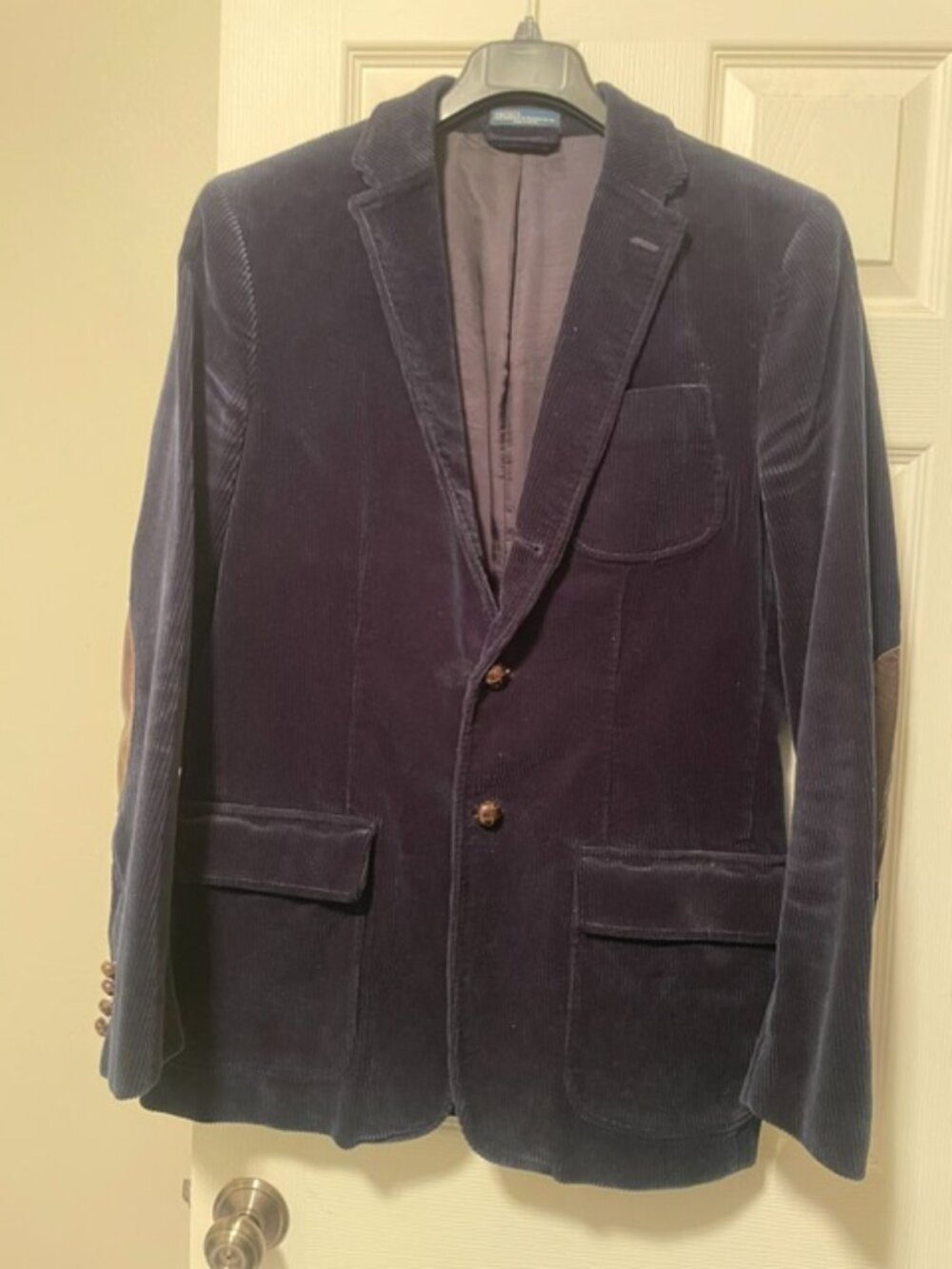 Men's Dark Blue Corduroy Ralph Lauren Blazer - Like New